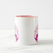 Tasse 2 Couleurs Crânes roses flamboyants (Centre)