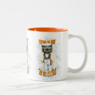 Tasse 2 Couleurs Cranky Cat Hoarding Pour Une Crise
