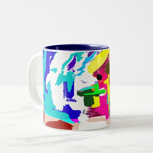 Tasse 2 Couleurs Cravate sèche (Devant gauche)