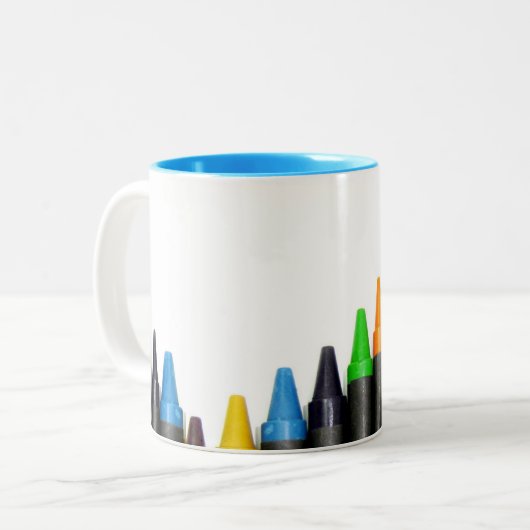Tasse 2 Couleurs Crayons (Devant gauche)