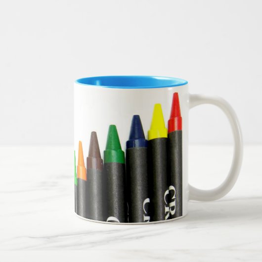 Tasse 2 Couleurs Crayons (Droit)