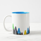 Tasse 2 Couleurs Crayons (Gauche)