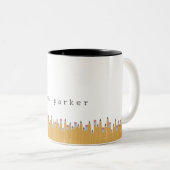 Tasse 2 Couleurs Crayons personnalisés (Devant droit)