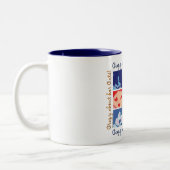 Tasse 2 Couleurs Crazy à propos de ses chats (Gauche)