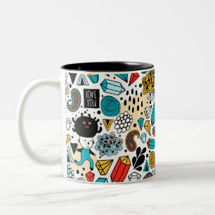 Tasse 2 Couleurs Crazy head