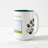Tasse 2 Couleurs Create Your Own personalized Template Text (Devant droit)