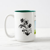 Tasse 2 Couleurs Create Your Own personalized Template Text (Gauche)