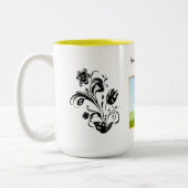 Tasse 2 Couleurs Create Your Own personalized Template Text (Gauche)