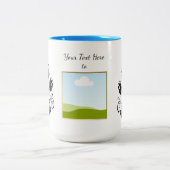 Tasse 2 Couleurs Create Your Own personalized Template Text (Centre)
