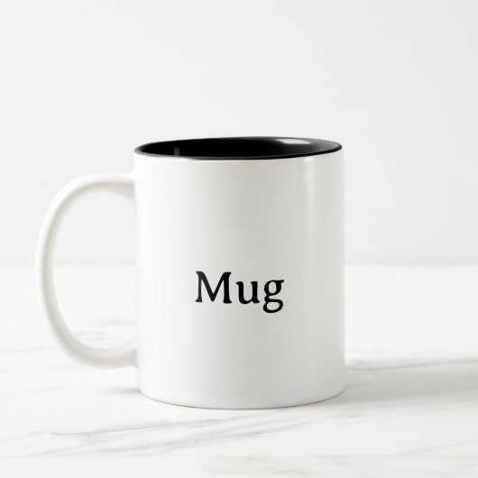 Tasse 2 Couleurs Create Your Own Simple Custom 11oz (Gauche)