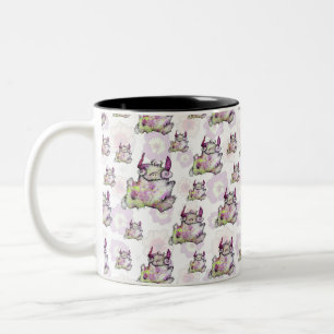 Tasse 2 Couleurs Créature magique de monstre de jogging heureux