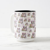 Tasse 2 Couleurs Créature monstrueuse magique de jogging heureuse (Devant gauche)