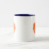 Tasse 2 Couleurs Créature orange de grignoteur de plancher (Centre)