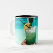 Tasse 2 Couleurs Créatures de la mer cool (Devant gauche)