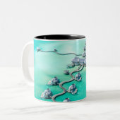 Tasse 2 Couleurs Créatures marines (Devant gauche)