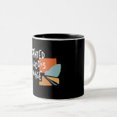 Tasse 2 Couleurs Créé à l'image de Dieu - Citation chrétienne inspi (Devant droit)