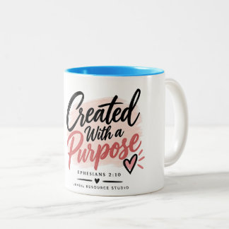 Tasse 2 Couleurs Créé avec un objectif