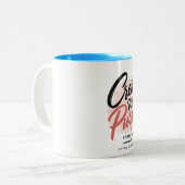 Tasse 2 Couleurs Créé avec un objectif (Devant gauche)