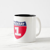 Tasse 2 Couleurs Creekrat Cartoon Studios Numéro un (Devant droit)