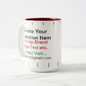 Tasse 2 Couleurs Créer un groupe d'éléments promotionnels (Devant gauche)