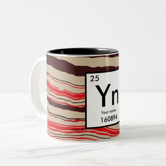 Tasse 2 Couleurs Créer votre propre élément chimique (Devant gauche)