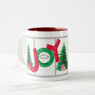 Tasse 2 Couleurs Créez vos propres cadeaux personnalisés Joie Famil