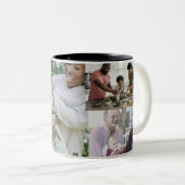 Tasse 2 Couleurs Créez vos propres cinq photos (Devant droit)