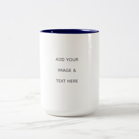 Tasse 2 Couleurs Créez votre propre blanc (Centre)