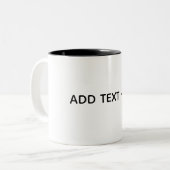 Tasse 2 Couleurs Créez Votre Propre Blanc (Devant gauche)