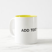 Tasse 2 Couleurs Créez Votre Propre Blanc (Devant gauche)