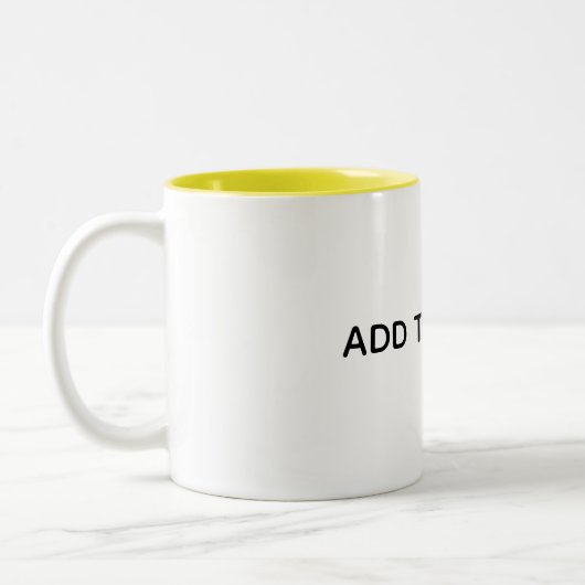 Tasse 2 Couleurs Créez Votre Propre Blanc (Gauche)