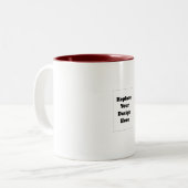 Tasse 2 Couleurs Créez votre propre blanc  (Devant gauche)