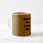 Tasse 2 Couleurs Créez Votre Propre Brun (Devant gauche)