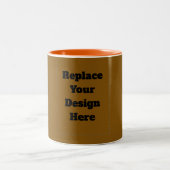 Tasse 2 Couleurs Créez Votre Propre Brun (Centre)