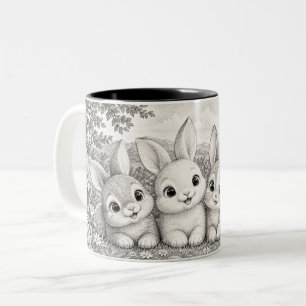 Tasse 2 Couleurs Créez votre propre cadeau de fête des mères Modern