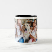 Tasse 2 Couleurs Créez votre propre collection photo 5 photos blanc (Centre)