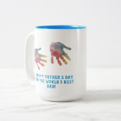 Tasse 2 Couleurs Créez votre propre impression main pour la Fête de (Devant gauche)