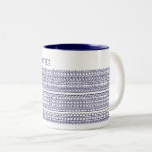 Tasse 2 Couleurs Créez votre propre message long caché 148BW (Devant droit)