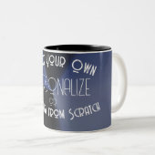 Tasse 2 Couleurs Créez Votre Propre Modèle (Devant droit)