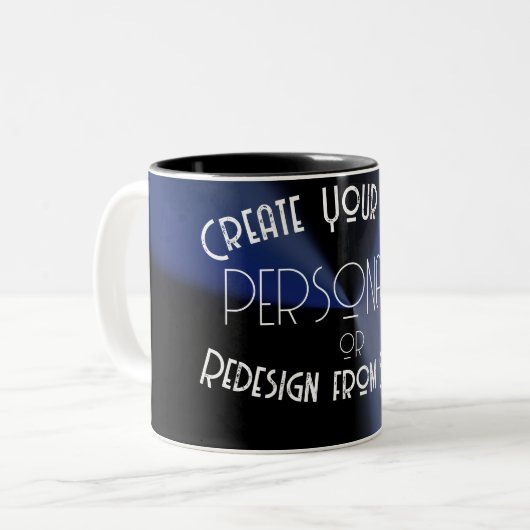 Tasse 2 Couleurs Créez Votre Propre Personnalisé (Devant gauche)