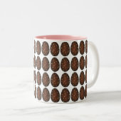 Tasse 2 Couleurs Crème au chocolat Pâques Panier Oeuf Candy (Devant droit)