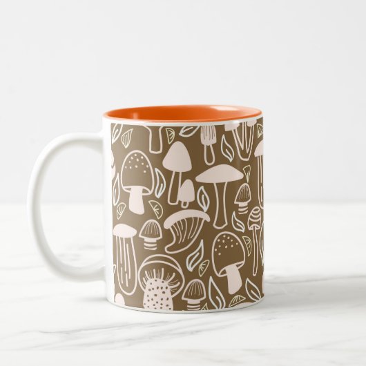 Tasse 2 Couleurs Crème Brown aux champignons (Gauche)