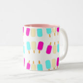 Tasse 2 Couleurs Crème de glace Musique rose (Devant droit)