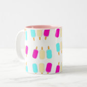 Tasse 2 Couleurs Crème de glace Musique rose (Devant gauche)