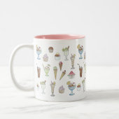 Tasse 2 Couleurs Crème glacée Collage Sundae (Gauche)