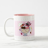 Tasse 2 Couleurs Crème glacée de Kawaii (Gauche)