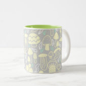 Tasse 2 Couleurs Crème grise aux champignons (Devant droit)
