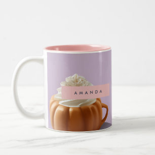 Tasse 2 Couleurs Crème murale personnalisée du Citrouille d'automne
