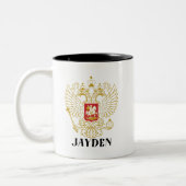 Tasse 2 Couleurs Crest familial (Gauche)