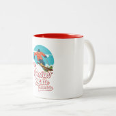 Tasse 2 Couleurs Crested Butte pour skier (Devant droit)
